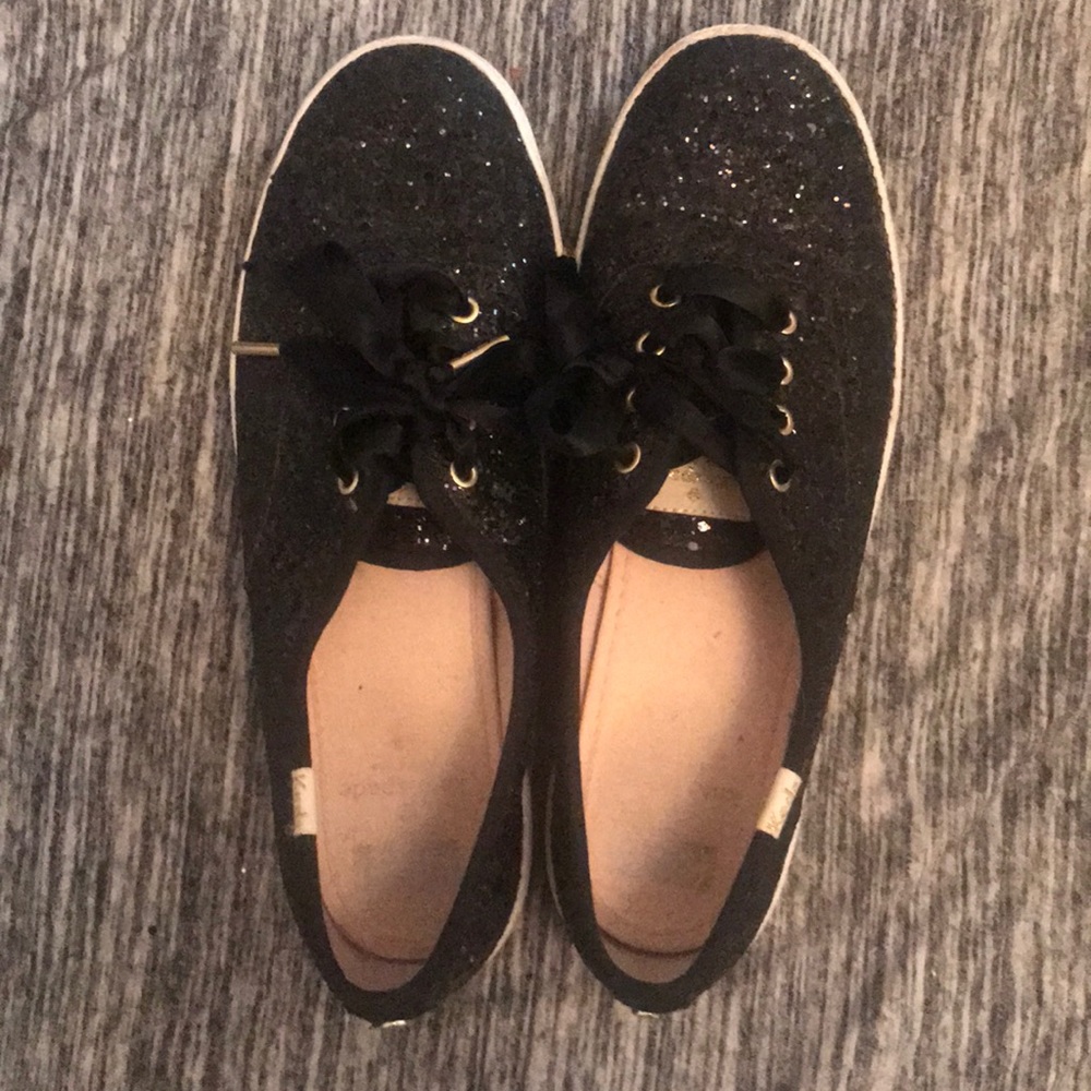 Keds for Kate Spade Black glitter shoes
